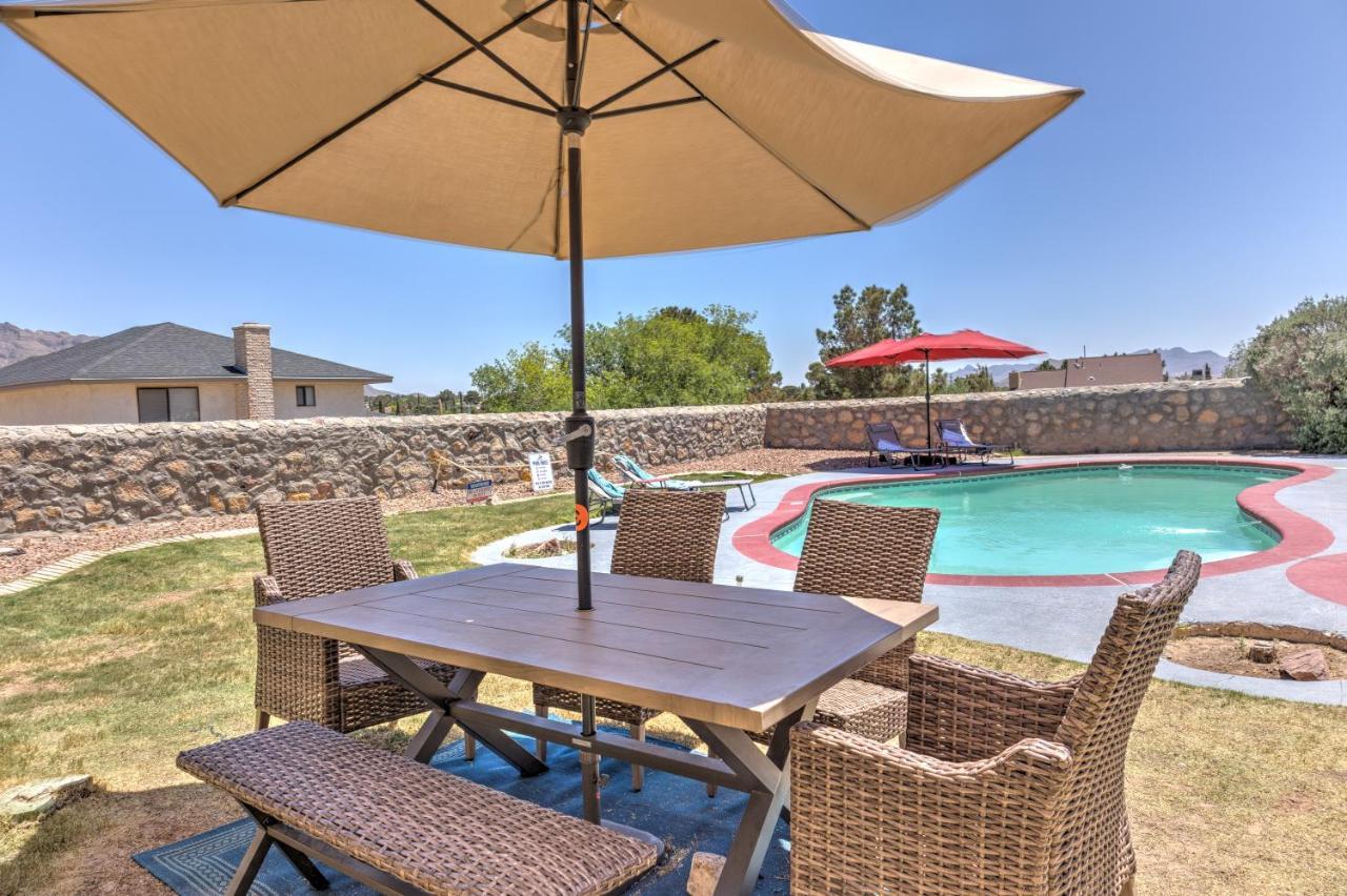 Home With Mountain View/Pool/Tub El Paso Exteriör bild